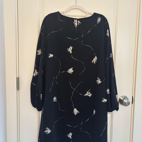 A New Day Elegant Black Floral Dress - Picture 3 of 6